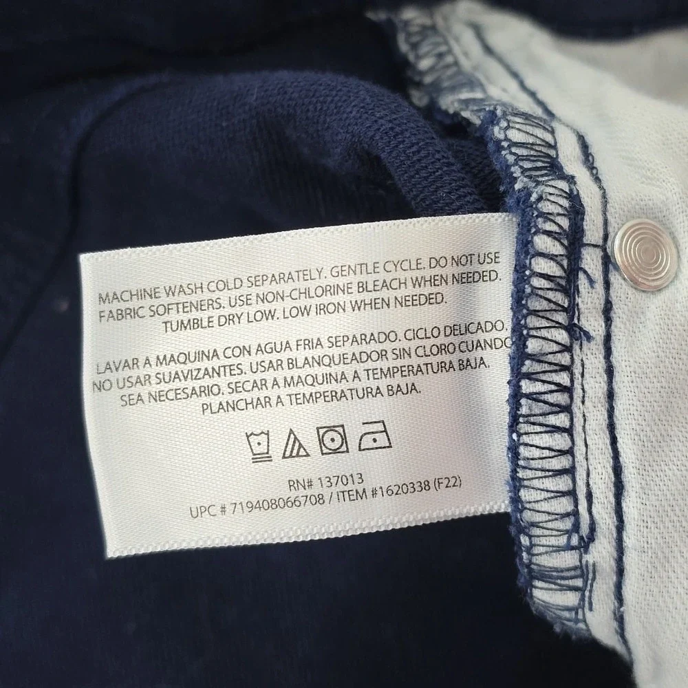 Banana Republic Core Pants Men's 36x30 Navy Blue 5 Pocket Design Stretch Comfort - Picture 4 of 15